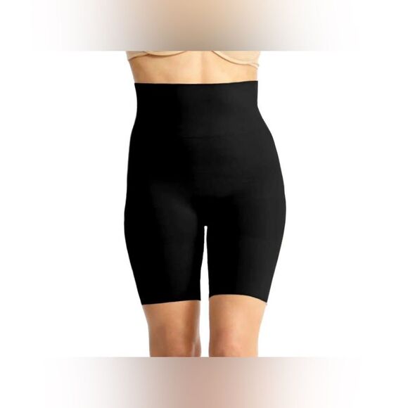MeMoi SlimMe Women's High Waisted Shaping Short size XL color black - Picture 1 of 4